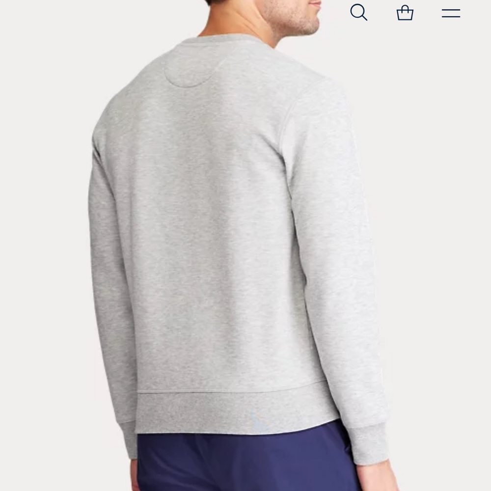 Polo by Ralph Lauren Gray Sweatshirt with Blue Graphic - Picture 3 of 9
